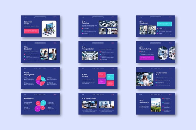 人工智能技术演讲keynote模板 - 顶尖PPT