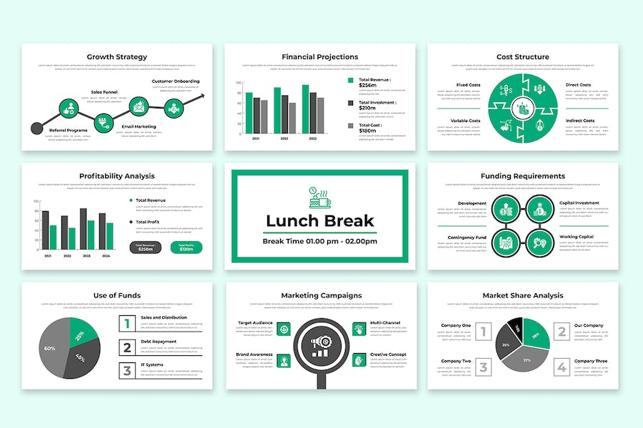 商务融资路演项目展示PPT模板 - 顶尖PPT
