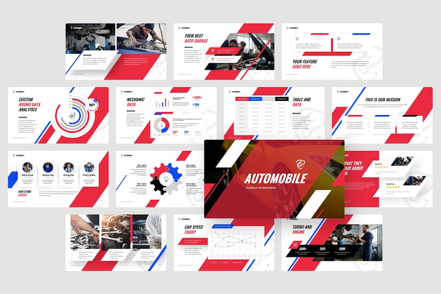 汽车售后维修保养PPT模板 - 顶尖PPT