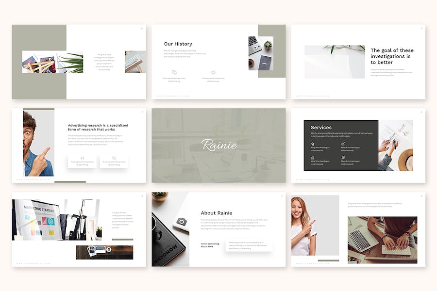 清新简约风商务汇报Keynote模板 - 顶尖PPT