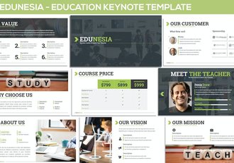教育知识讲述展示课程教学传播Keynote模板 - 顶尖PPT