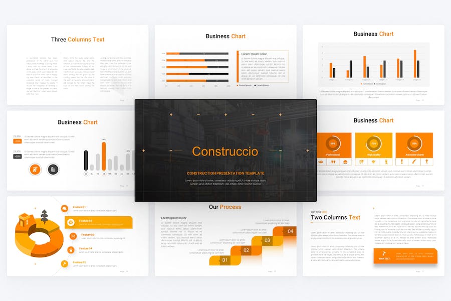 工地建筑施工项目展示合作通用keynote模板 - 顶尖PPT