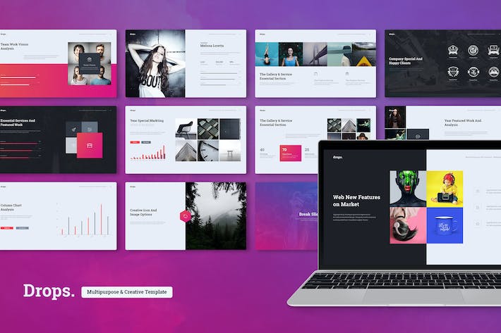 国外创意企业介绍计划总结商务通用PPT模板 - 顶尖PPT
