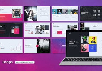 国外创意企业介绍计划总结商务通用PPT模板 - 顶尖PPT