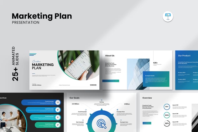 营销计划主题keynote模板 - 顶尖PPT