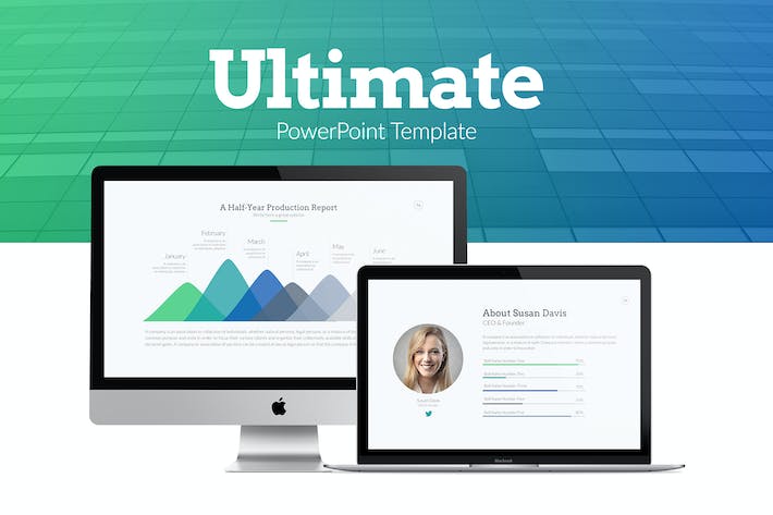 大气商业计划企业人员介绍多用途PPT模板 - 顶尖PPT