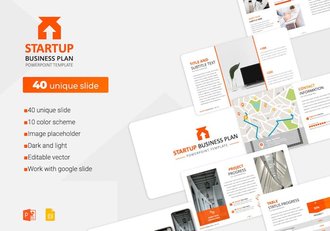 创业领域商业计划展示PPT模板 - 顶尖PPT