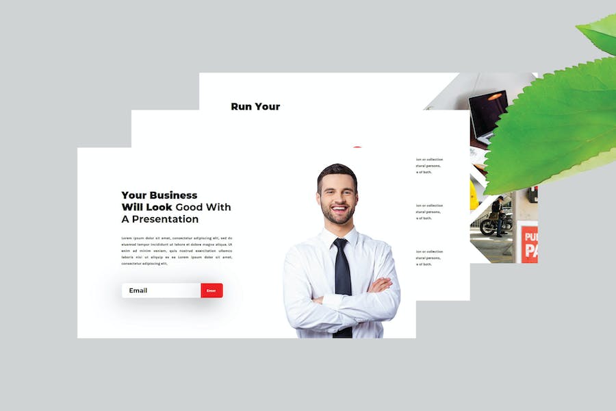 极简风格企业介绍PPT模板 - 顶尖PPT