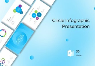 圆圈信息图PPT模板 - 顶尖PPT