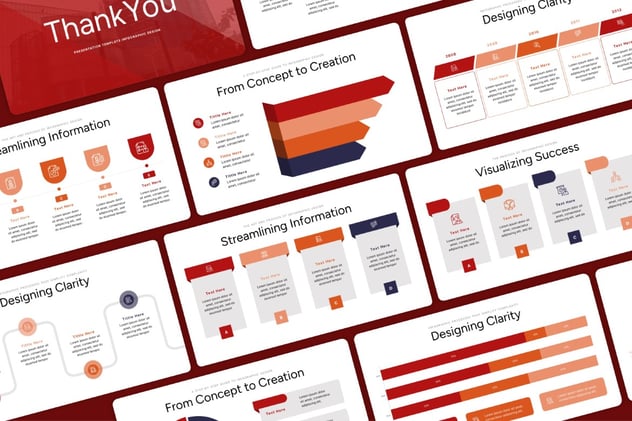 信息图设计流程步骤PPT模板 - 顶尖PPT