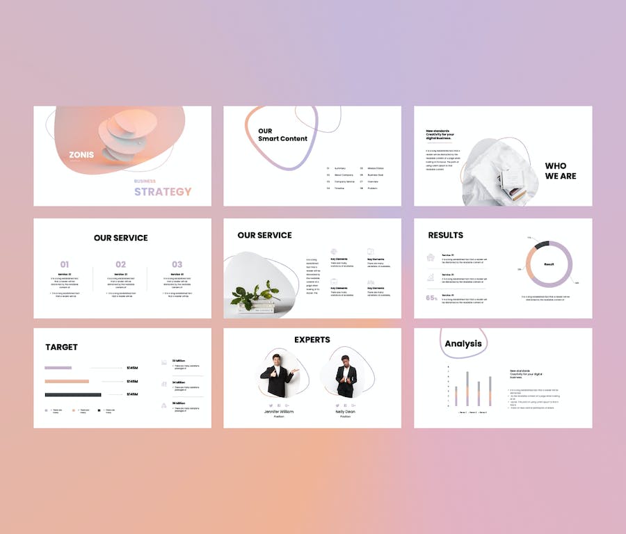 欧美企业战略规划质感PPT模板 - 顶尖PPT