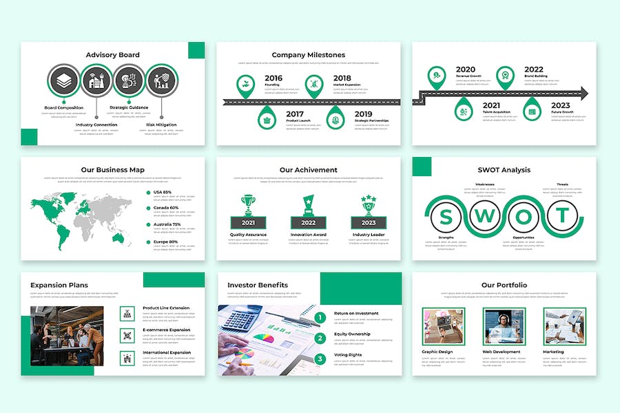 商务融资路演项目展示PPT模板 - 顶尖PPT
