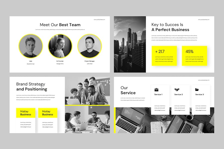 商务企业品牌形象Keynote演示模板 - 顶尖PPT