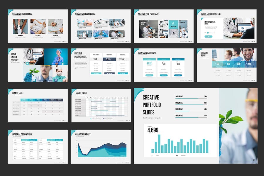 医疗数据分析报告展示Keynote模板 - 顶尖PPT