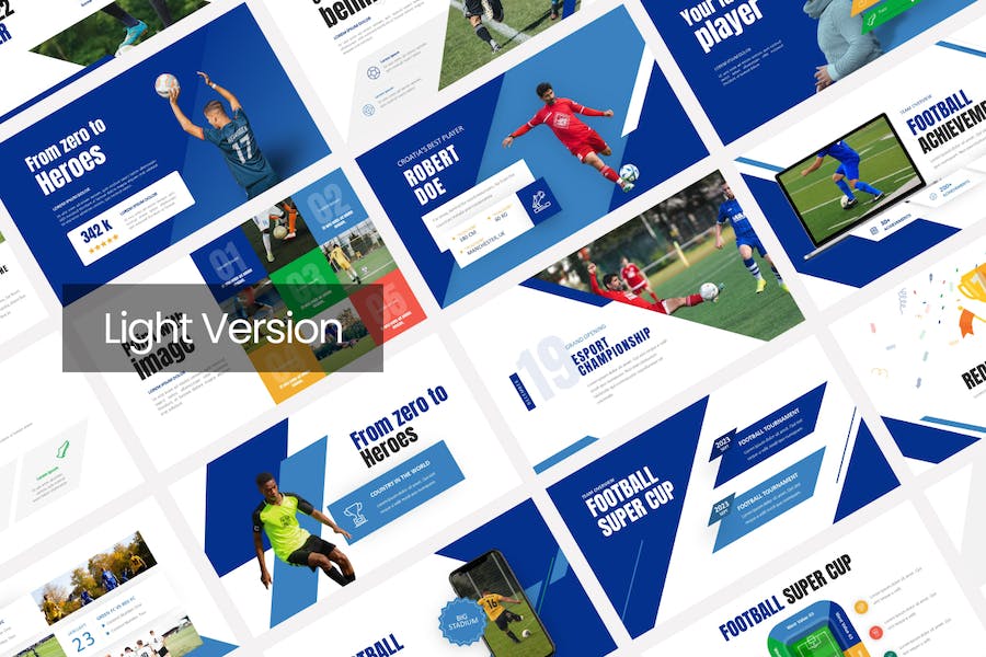 足球体育比赛活动PPT模板 - 顶尖PPT