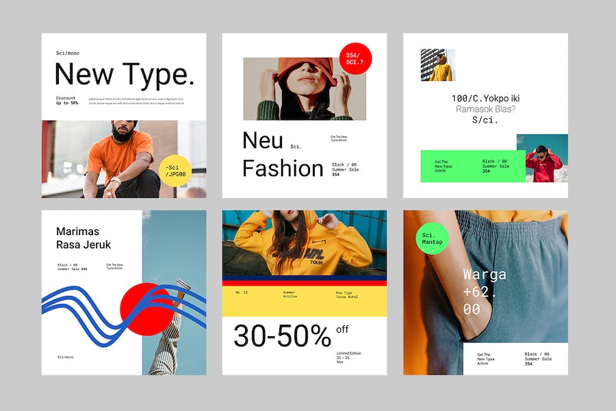 时尚潮流品牌社交媒体营销PPT模板 - 顶尖PPT