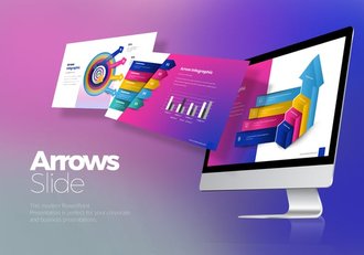 多种样式彩色动画箭头图形Keynote模板 - 顶尖PPT