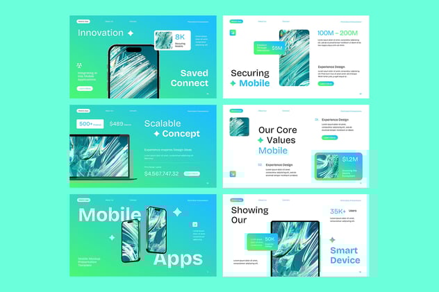 移动应用产品融资演讲方案PPT模板 - 顶尖PPT