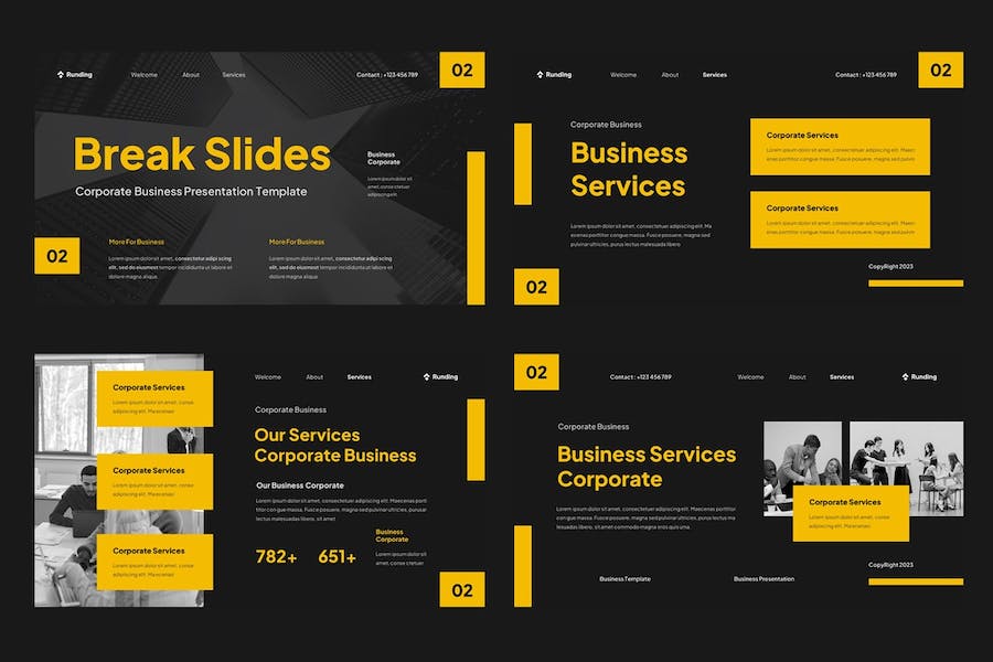 企业商务运营管理Keynote模板 - 顶尖PPT