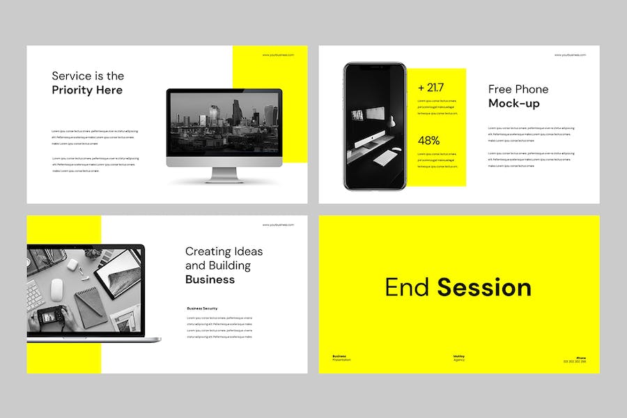 商务企业品牌形象Keynote演示模板 - 顶尖PPT