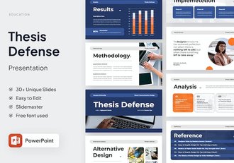 学位论文答辩学术汇报PPT模板 - 顶尖PPT