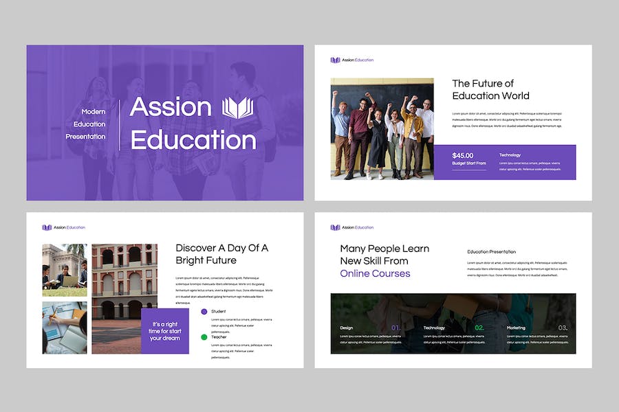 教育课程关键内容讲述Keynote模板 - 顶尖PPT