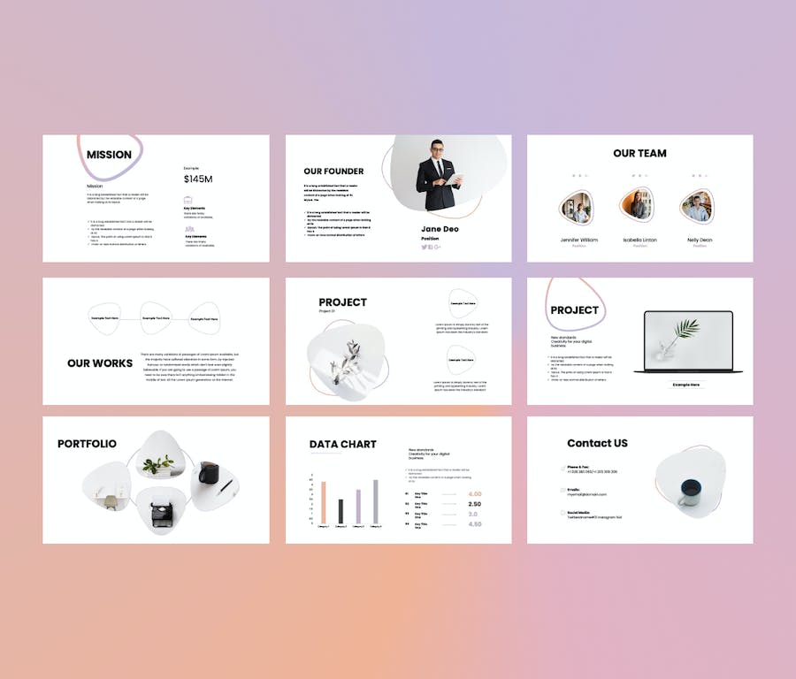 欧美企业战略规划质感PPT模板 - 顶尖PPT