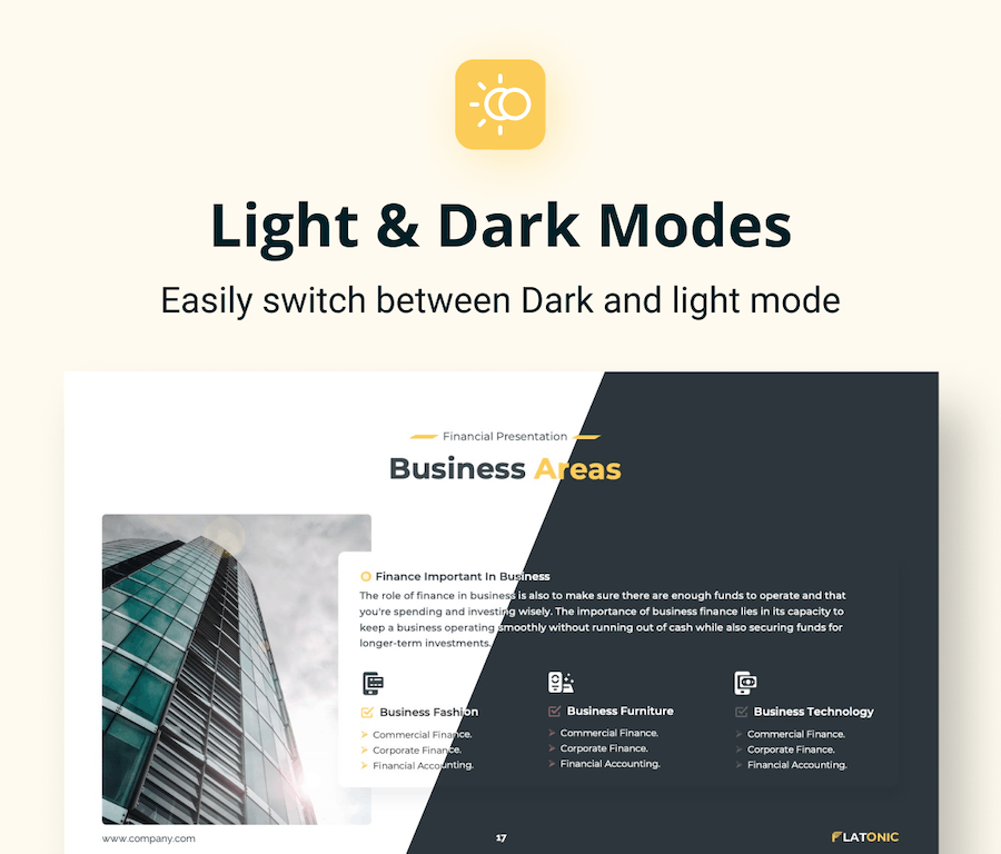 扁平风格金融主题PPT模板 - 顶尖PPT