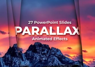 视觉差裸眼立体效果动画PPT模板 - 顶尖PPT