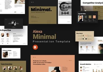 深色极简演讲展示设计PPT模板 - 顶尖PPT