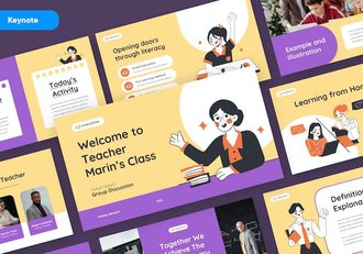 教育领域主题演讲展示Keynote模板 - 顶尖PPT