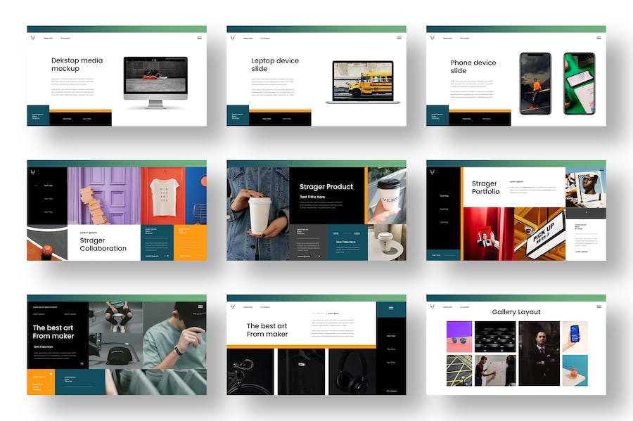 欧美高端商务风格PPT模板 - 顶尖PPT