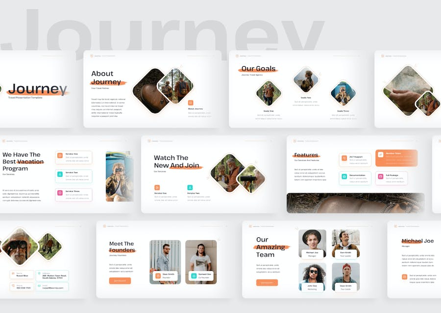 旅游目的地推荐攻略讲座方案Keynote模板 - 顶尖PPT