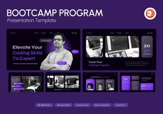 培训课程训练营方案展示PPT模板 - 顶尖PPT