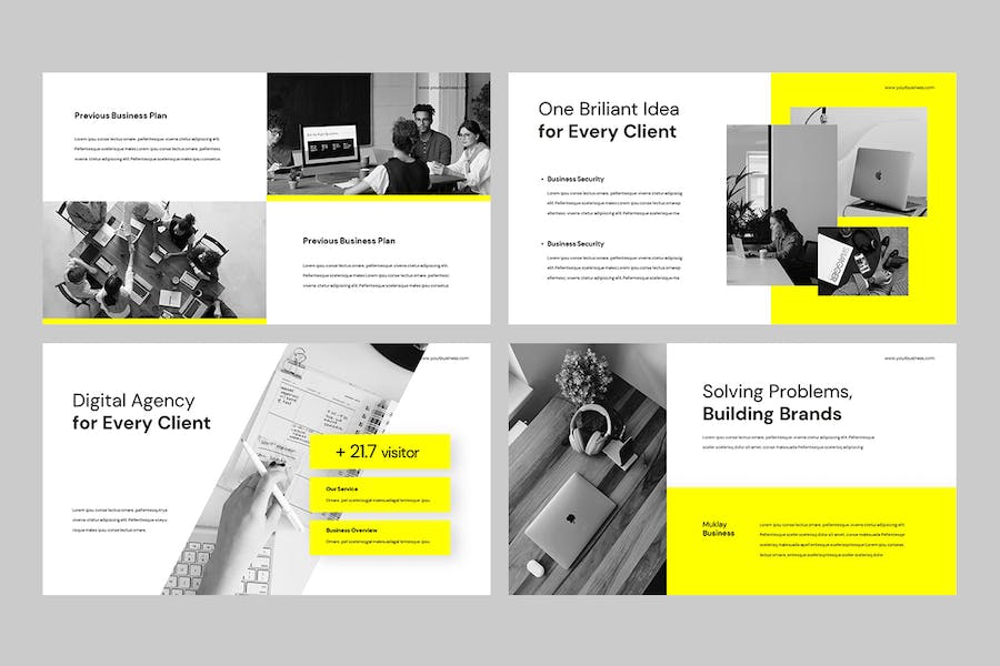 商务企业品牌形象Keynote演示模板 - 顶尖PPT