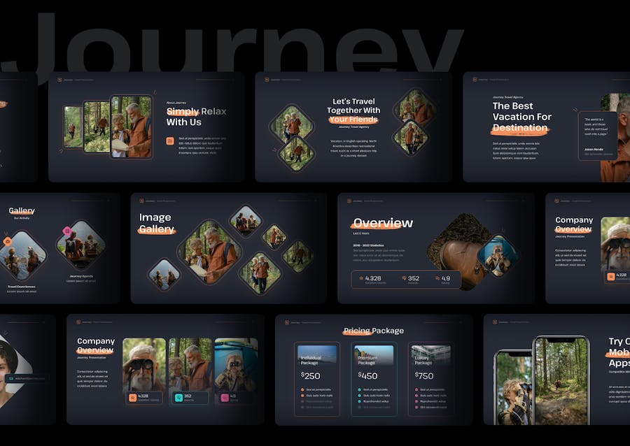 旅游目的地推荐攻略讲座方案Keynote模板 - 顶尖PPT