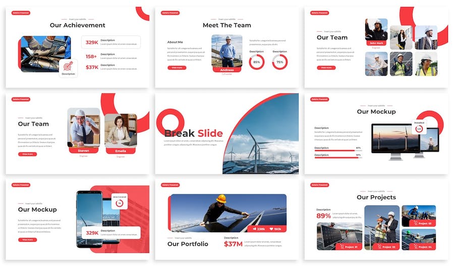 太阳能能源产业发展Keynote模板 - 顶尖PPT