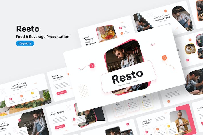 餐饮食品行业运营管理讲座Keynote模板 - 顶尖PPT