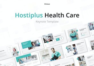 医院医疗保健综合服务Keynote模板 - 顶尖PPT