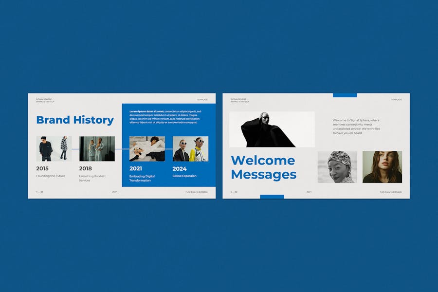 科技信息传播信号分析企业宣传Keynote模板 - 顶尖PPT