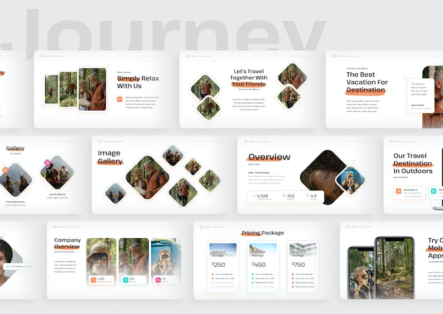 旅游目的地推荐攻略讲座方案Keynote模板 - 顶尖PPT