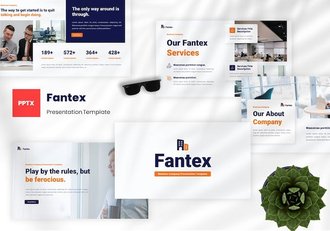 商务公司组织运营推介PPT模板 - 顶尖PPT