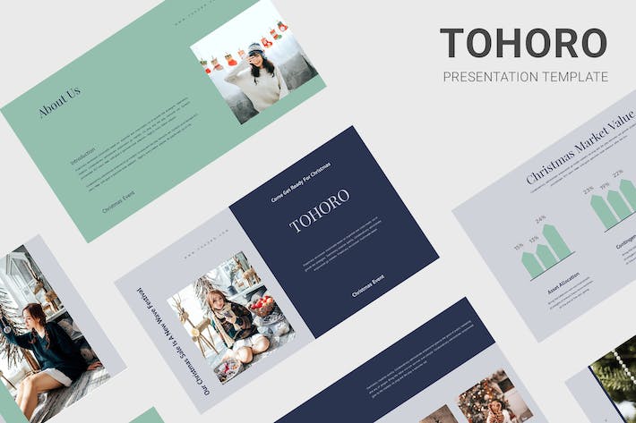 圣诞节时尚品牌推广PPT模板 - 顶尖PPT