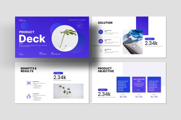 产品展示宣传蓝色keynote模板 - 顶尖PPT