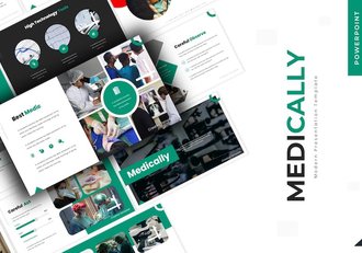 医学科研学术论文展示PPT模板 - 顶尖PPT