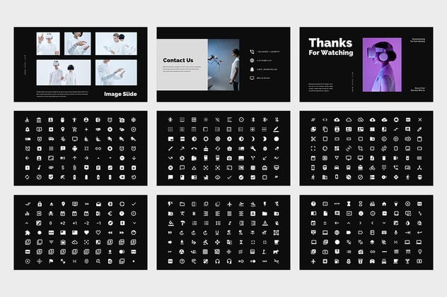 AI技术主题演讲keynote模板 - 顶尖PPT