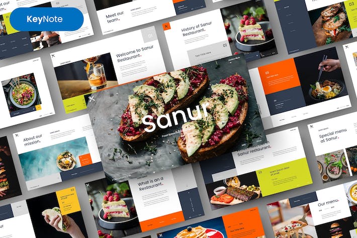 餐饮美食加工制造keynote模板 - 顶尖PPT