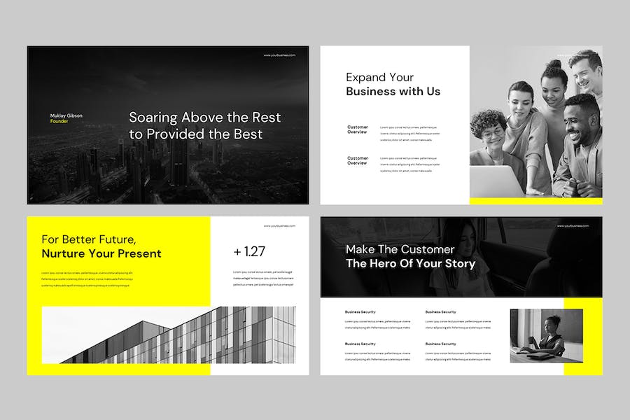 商务企业品牌形象Keynote演示模板 - 顶尖PPT