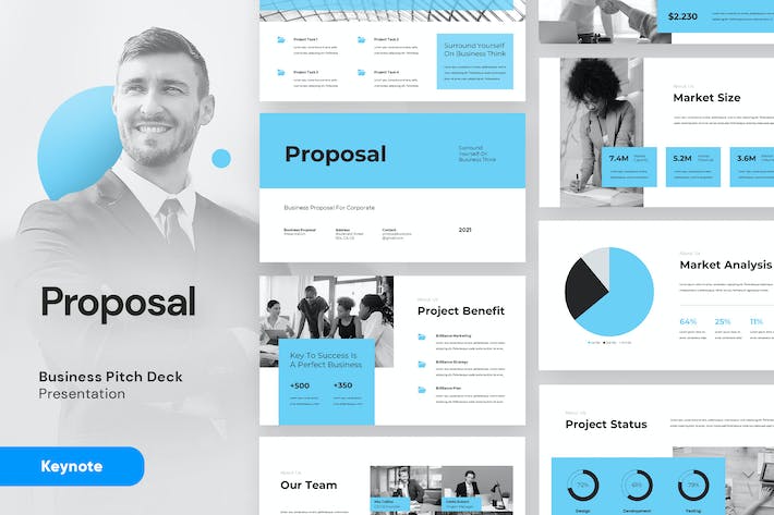 业务合作建议书项目提案Keynote模板 - 顶尖PPT