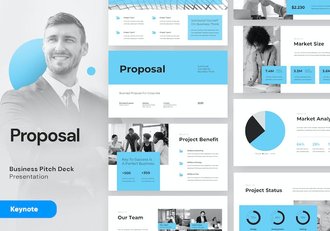业务合作建议书项目提案Keynote模板 - 顶尖PPT